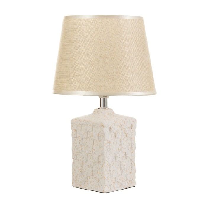 Настольная лампа Настольная лампа "Айлин" Е14 40Вт бежевый 20х20х33 см RISALUX