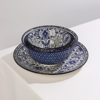 Салатник керамический Доляна &laquo;Дайра&raquo;, 350 мл, d=12,5 см, цвет серый