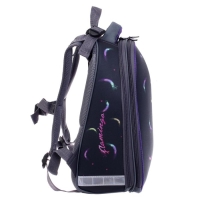 Рюкзак каркасный школьный 38 х 30 х 16 см, эргономичная спинка, Stavia "Фламинго мини", чёрный/розовый