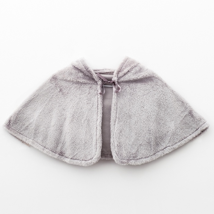 Карнавальная накидка &laquo;Шустрый Зайчик&raquo;, рост 104-128 см, серый