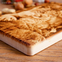 Доска из массива кедра &laquo;Рысь&raquo;, прямоугольная, 18 &times; 28 см