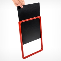 Ценник для надписей меловым маркером, A4, 21×0,2×29,7 см, цвет чёрный, ПВХ Ценник для надписей меловым маркером, A4, 21×0,2×29,7 см, цвет чёрный, ПВХ