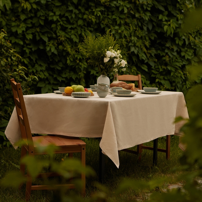 Скатерть  SL HOME  "Gloomy" 300х140см, лен 100%, 180 гр/м2