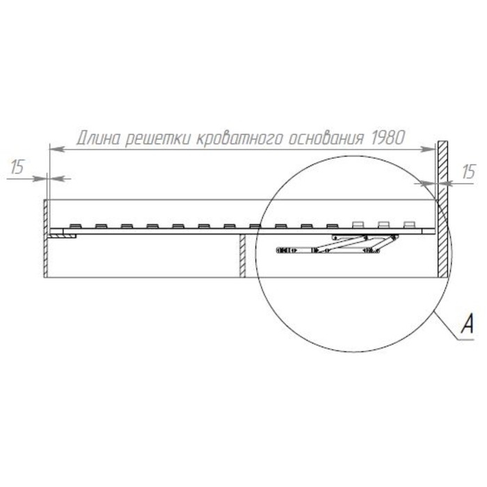 Механизм подъёма основания кровати
