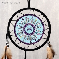Ловец снов "Разноцветные перья" d=20 см