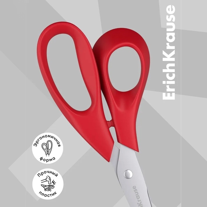 Ножницы для левшей, 18 см, ErichKrause Dynamic, увеличенная толщина лезвий, МИКС Ножницы для левшей, 18 см, ErichKrause Dynamic, увеличенная толщина лезвий, МИКС