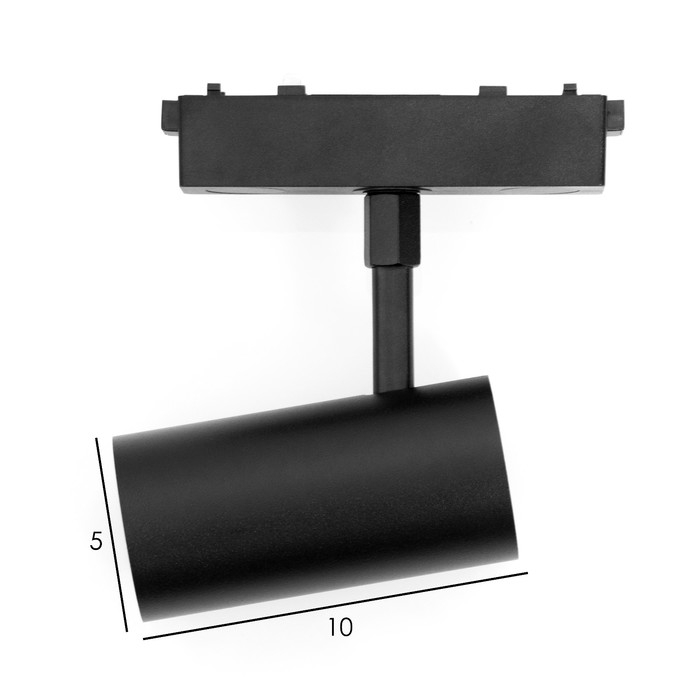 Светильник трековый ULTRA "Цилиндр" LED 10Вт 3000K-5700К CRI90 черный 5х10х16,9 см