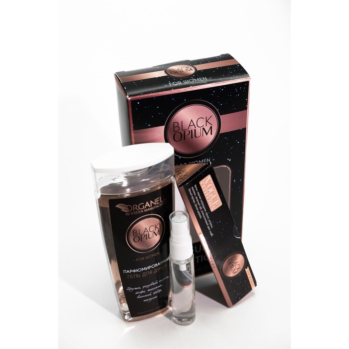 Подарочный набор косметики женский Black Opium, гель для душа 250 мл, парфюмерная вода 30 мл Подарочный набор косметики женский Black Opium, гель для душа 250 мл, парфюмерная вода 30 мл