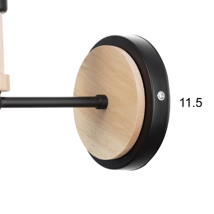 Бра "Селла" 1хЕ27 40Вт черный 14х20х22 см