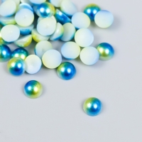 Декор "Полубусины и стразы. Градиент сине-золотой" d=6 мм 10г 200 шт 5х2,5 см МИКС Декор "Полубусины и стразы. Градиент сине-золотой" d=6 мм 10г 200 шт 5х2,5 см МИКС