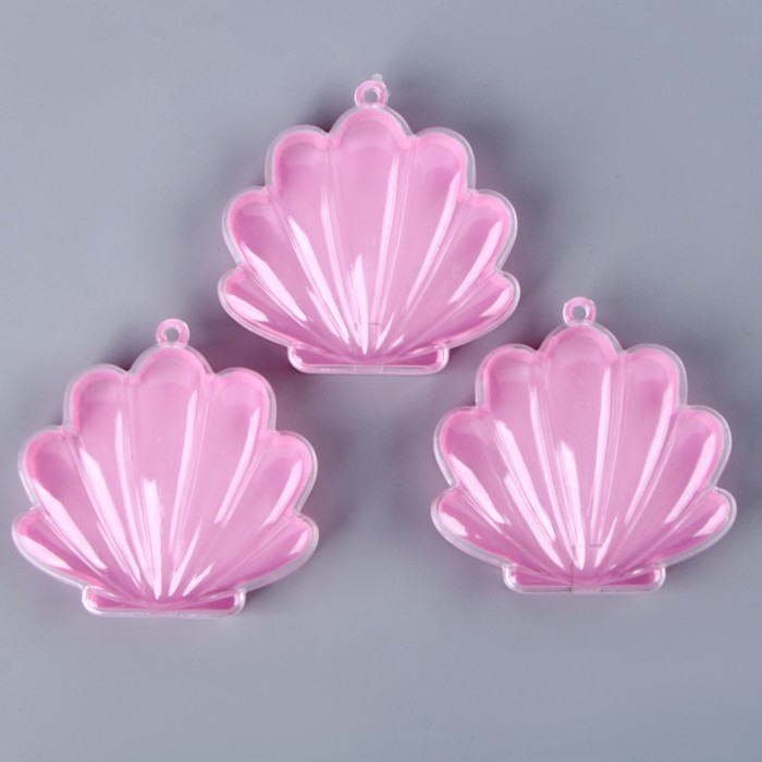 Основа для творчества и декорирования &laquo;Ракушка&raquo;, набор 3 шт., размер 1 шт. &mdash; 8,5 &times; 8,5 &times; 2,5 см