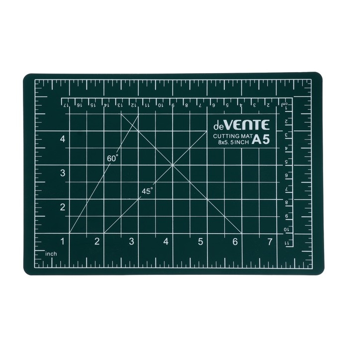 Коврик для резки макетный A5 deVENTE, 3 мм, непрорезаемый, двусторонний, трёхслойный Коврик для резки макетный A5 deVENTE, 3 мм, непрорезаемый, двусторонний, трёхслойный