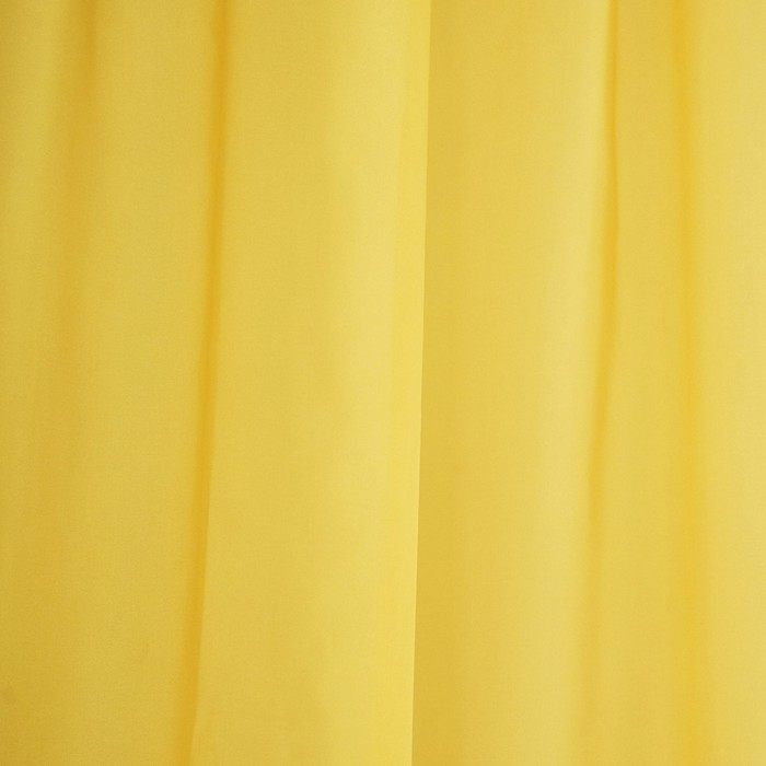 Штора-тюль для кухни Witerra 140х180 см, цвет светло-жёлтый, вуаль, п/э100%