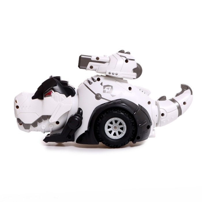 Робот динозавр «Пультовод» ZHORYA, программируемый, на пульте управления, интерактивный: свет, звук, на аккумуляторе, на русском языке, белый Робот динозавр «Пультовод» ZHORYA, программируемый, на пульте управления, интерактивный: свет, звук, на аккумуляторе, на русском языке, белый