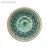 Пиала чайная Риштанская керамика "Узоры" большая, 11 см, микс Пиала чайная Риштанская керамика "Узоры" большая, 11 см, микс