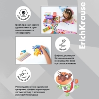 Карандаши 12 цветов ErichKrause Basic, дерево, шестигранные, 2.6 мм грифель, картонная упаковка, европодвес Карандаши 12 цветов ErichKrause Basic, дерево, шестигранные, 2.6 мм грифель, картонная упаковка, европодвес