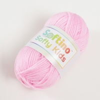 Пряжа 100% акрил "Softy Kids" 90м ±5м 50 гр цвет 09 розовый зефир Пряжа 100% акрил "Softy Kids" 90м ±5м 50 гр цвет 09 розовый зефир