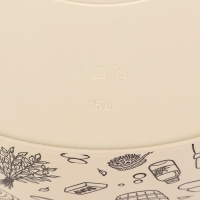 Таз круглый &laquo;Русская банька&raquo;, 15 л