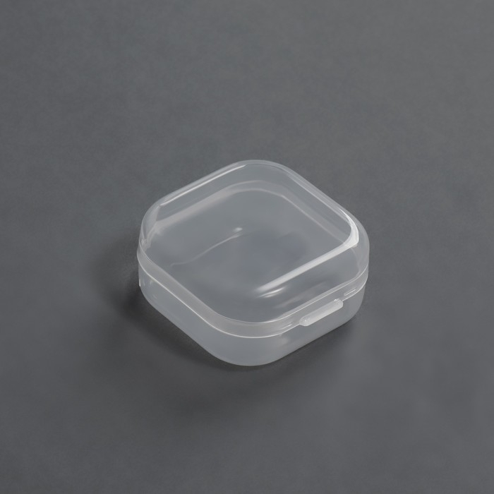 Набор контейнеров для декора, 4 шт, 3,4 &times; 3,4 &times; 1,8 см, цвет прозрачный