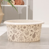 Таз круглый &laquo;Русская банька&raquo;, 10 л