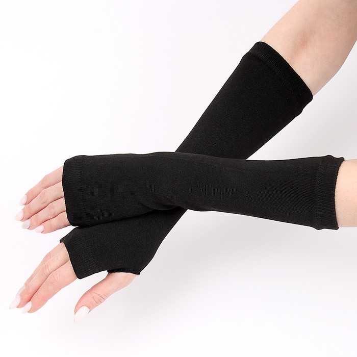 Перчатки без пальцев &laquo;Аниме&raquo;, цвет чёрный