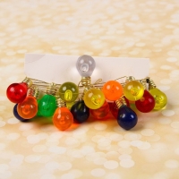 Миниатюра кукольная &laquo;Гирлянда - шарик&raquo;, длина 1 метр, игрушка: 2,5&times;1,5 см, цвета МИКС