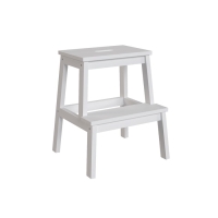 Стул-стремянка, Белая  430х390х500, Массив берёзы