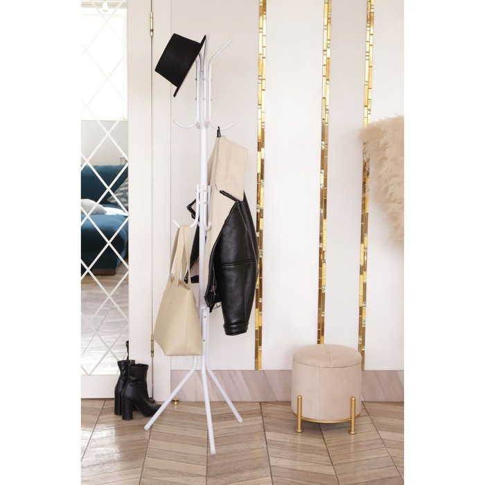 Вешалка напольная 170 см "Classic" цвет белый