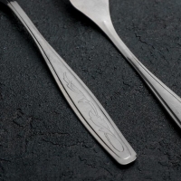 Вилка столовая «Силуэт», длина 20 см, толщина 1 мм, упрощённой обработки, цвет серебряный Вилка столовая «Силуэт», длина 20 см, толщина 1 мм, упрощённой обработки, цвет серебряный