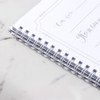 Книга пожеланий на свадьбу &laquo;Вместе навсегда&raquo;, на пружине, 21,5 х 21 см.