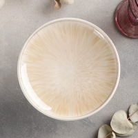 Блюдо керамическое для торта &laquo;Гравитация&raquo;, 16,5&times;8,5 см, цвет бежевый