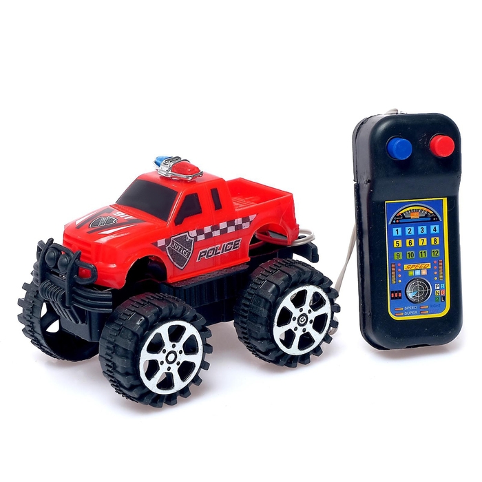 Джип &laquo;Полиция&raquo;, на дистанционном управлении, работает от батареек, МИКС