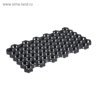 Решётка газонная, 68 &times; 41 &times; 3,3 см, класс нагрузки С250 до 25 т., чёрная