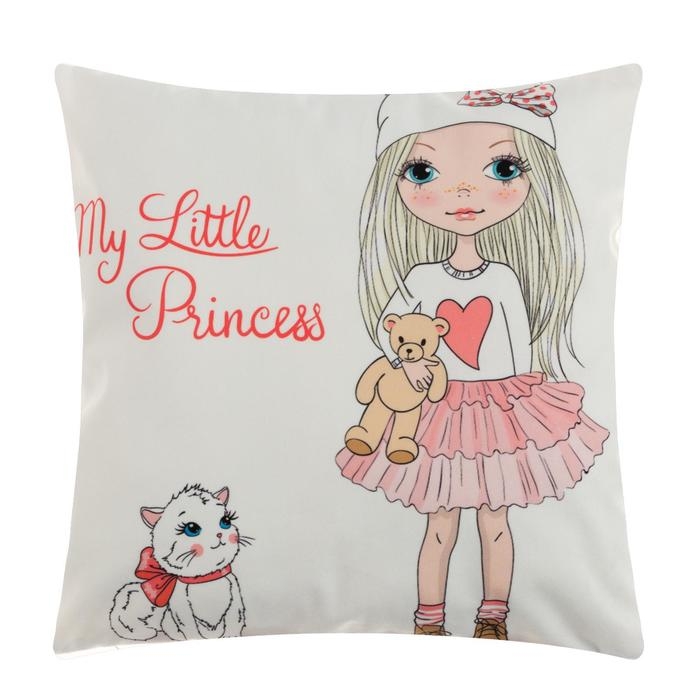 Наволочка декоративная Этель Девичьи истории&raquo;Принцесса&raquo; 40х40 см, велюр