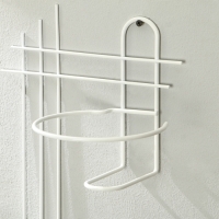 Подвес для кашпо, настенный, d = 16 см, белый, &laquo;Прямая-2&raquo;