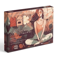 Арт-терапия «Женское счастье» с МАК, 50 карт (7х12 см), холст (22х16,5 см), краски (6 цветов), кисть, 16+ Арт-терапия «Женское счастье» с МАК, 50 карт (7х12 см), холст (22х16,5 см), краски (6 цветов), кисть, 16+