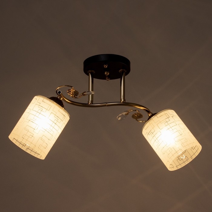 Люстра 1188/2 E27 40Вт золото-черный 48х15х24 см Люстра 1188/2 E27 40Вт золото-черный 48х15х24 см