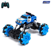 Джип радиоуправляемый &laquo;Полиция&raquo;, 4WD, дрифт, работает от аккумулятора, цвет синий