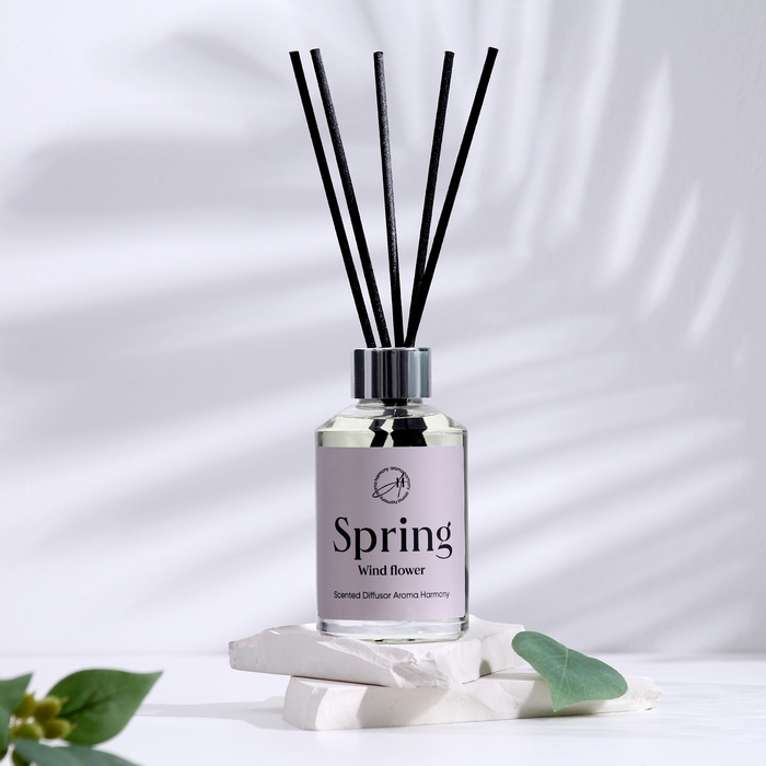 Диффузор ароматический,  "Wind flower", цветок ветра, 100 мл