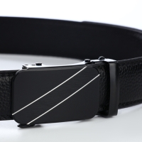 Ремень мужской, ширина 3,5 см, пряжка автомат, цвет чёрный Ремень мужской, ширина 3,5 см, пряжка автомат, цвет чёрный