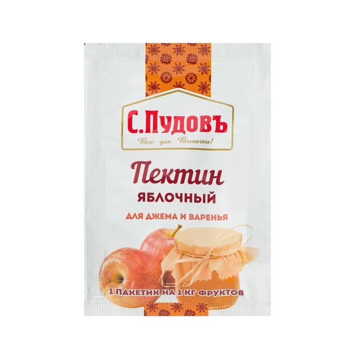 Пектин яблочный &laquo;С. Пудовъ&raquo;, для джема и варенья, 10 г