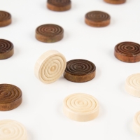 Шашки деревянные 24 шт, d-2.5 см, h-0.65 см, без поля Шашки деревянные 24 шт, d-2.5 см, h-0.65 см, без поля