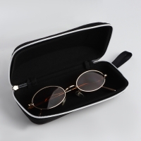 Футляр для очков на молнии, длина 17 см, цвет чёрный Футляр для очков на молнии, длина 17 см, цвет чёрный