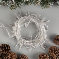 Гирлянда «Нить» 10 м с насадками «Игла», IP20, прозрачная нить, 100 LED, свечение белое, 8 режимов, 220 В Гирлянда «Нить» 10 м с насадками «Игла», IP20, прозрачная нить, 100 LED, свечение белое, 8 режимов, 220 В