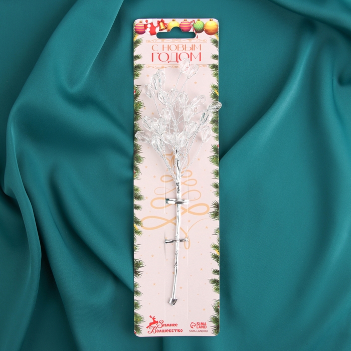 Декор Декор "Хрустальная сказка" 16 см, овальчик прозрачный