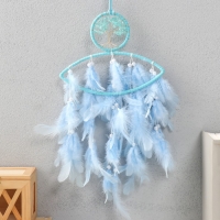 Ловец снов d=7 см "Глаз с голубым деревцем" 44х19,3х0,7 см Ловец снов d=7 см "Глаз с голубым деревцем" 44х19,3х0,7 см