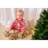 Комбинезон Крошка Я &laquo;Оленёнок&raquo;, рост 80-86 см, цвет красный/белый