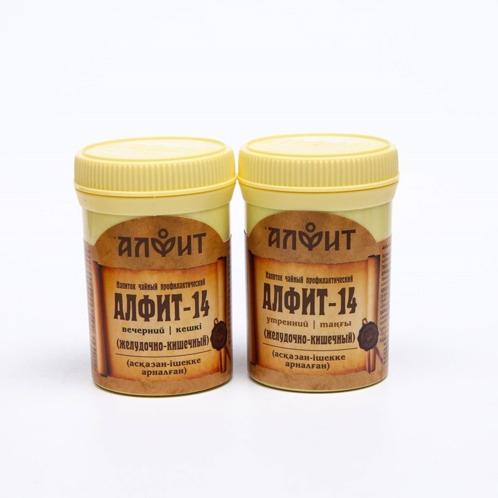 Чайный напиток Алфит-14 желудочно-кишечный, 60 брикетов по 2 г