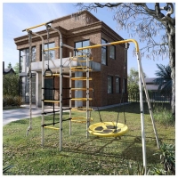 Детский спортивный комплекс уличный &laquo;Космос&raquo;, качели гнездо