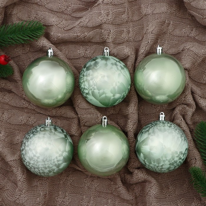 Набор шаров пластик d-7,5 см, 6 шт "Чары волшебства"